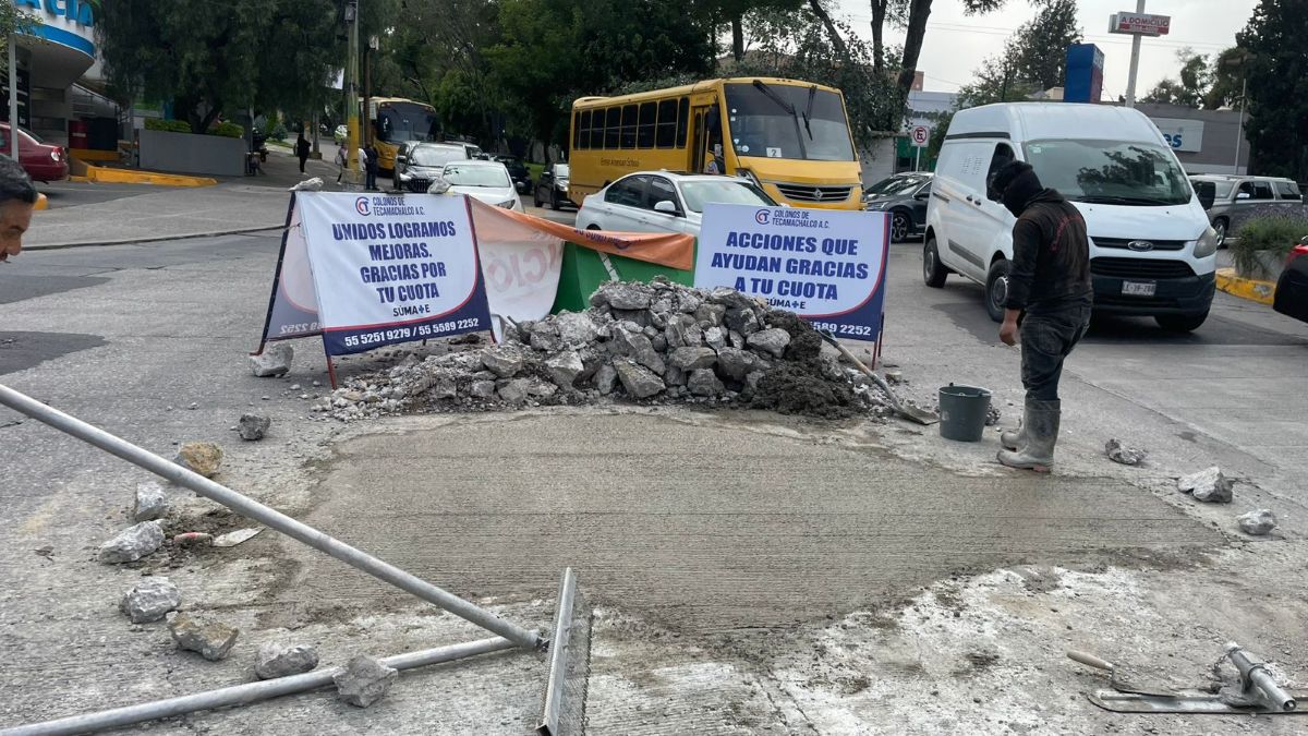 Colonos TK refuerza corresponsabilidad vecinal con trabajos de bacheo en calles y avenidas de Tecamachalco